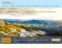 Tablet Screenshot of crystalearthproject.org